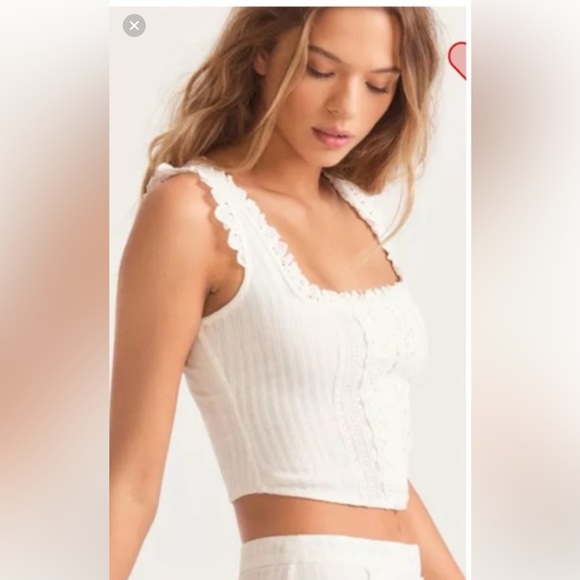 LoveShackFancy Georgie bustier romantic voile top 6 - Picture 5 of 11